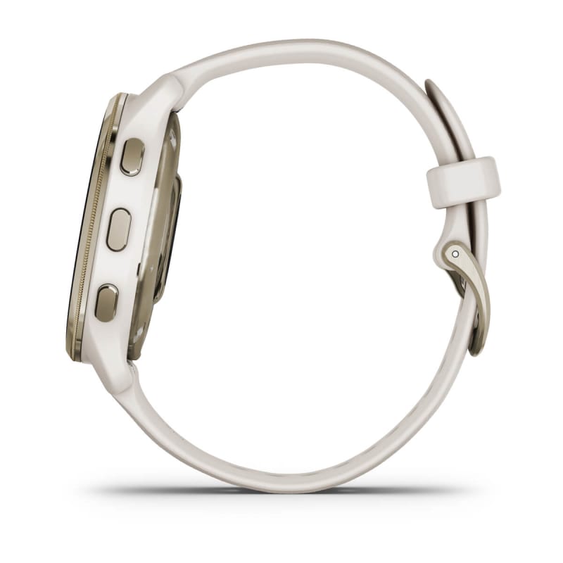YS　ガーミン　Venue 2 Plus Ivory/Cream Gold Garmin Venu 2 Plus - Cream Gold Stainless Steel Bezel with