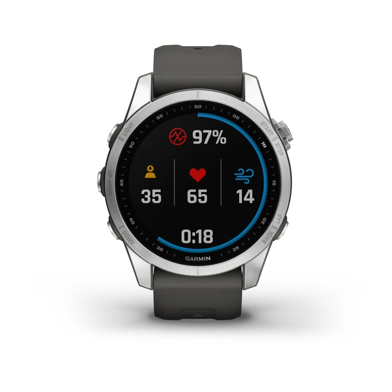 Garmin Fénix 7S Reloj Smartwatch 42mm Plata/Blanco