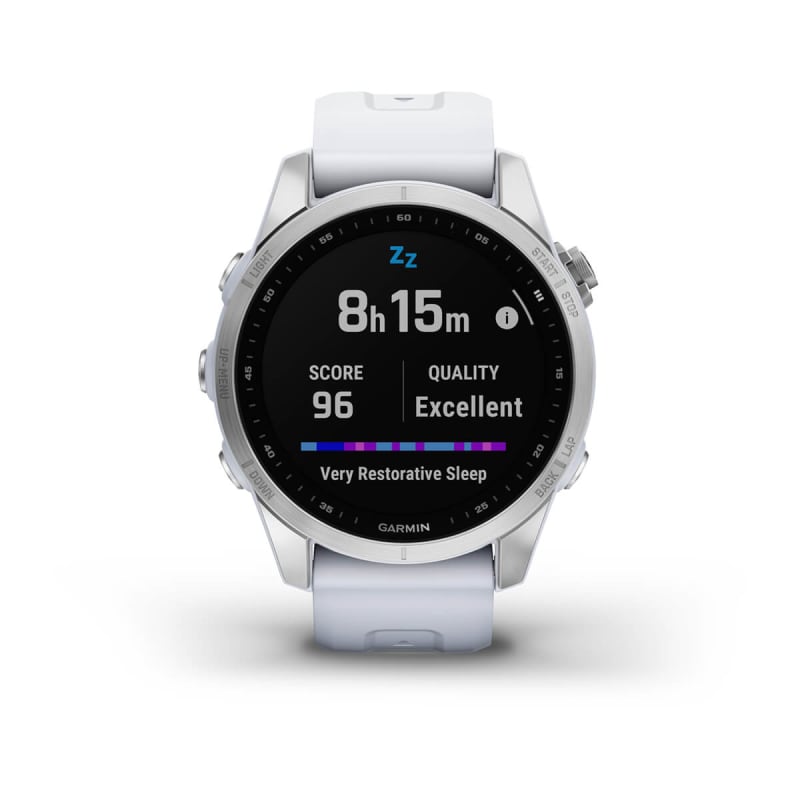 Smartwatch GARMIN Fenix 5S 42mm Blanco con 2 correas y caja de