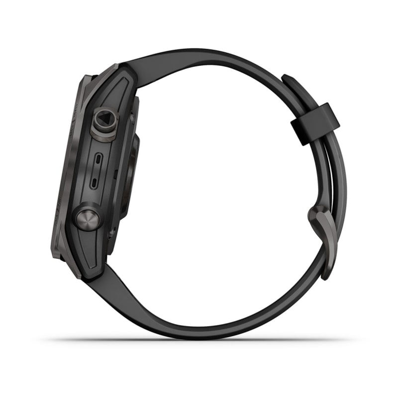 Montre connectée Garmin Fenix 7S Solar Gray avec bracelet silicone Noir -  Instant Domotic