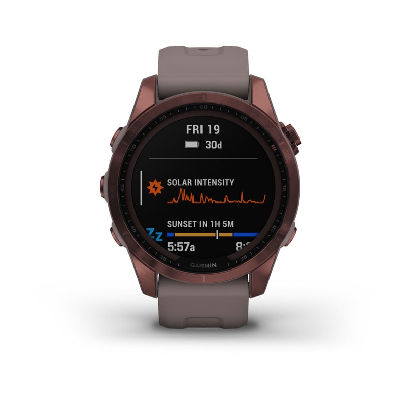 Garmin fenix 7S Sapphire Solar, Smaller adventure smartwatch, with Solar  Charging Capabilities, Rugged watch with GPS, touchscreen, wellness  features