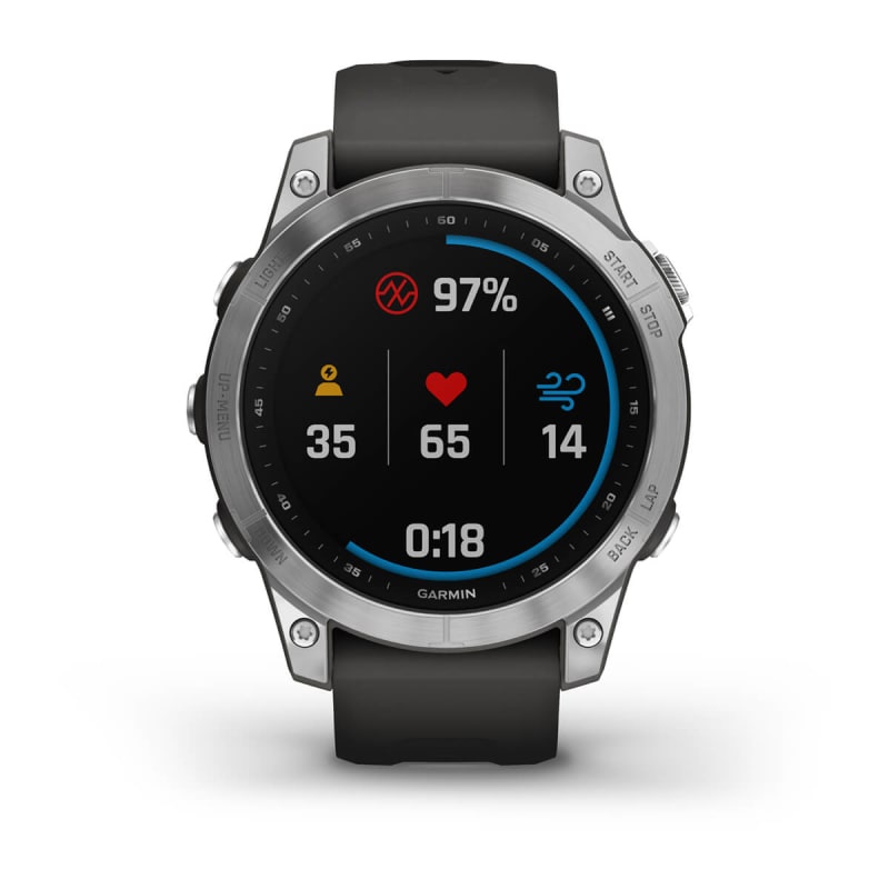 Garmin Fénix 7 Notificaciones/ Frecuencia Cardíaca/ GPS/ Plata y Gris