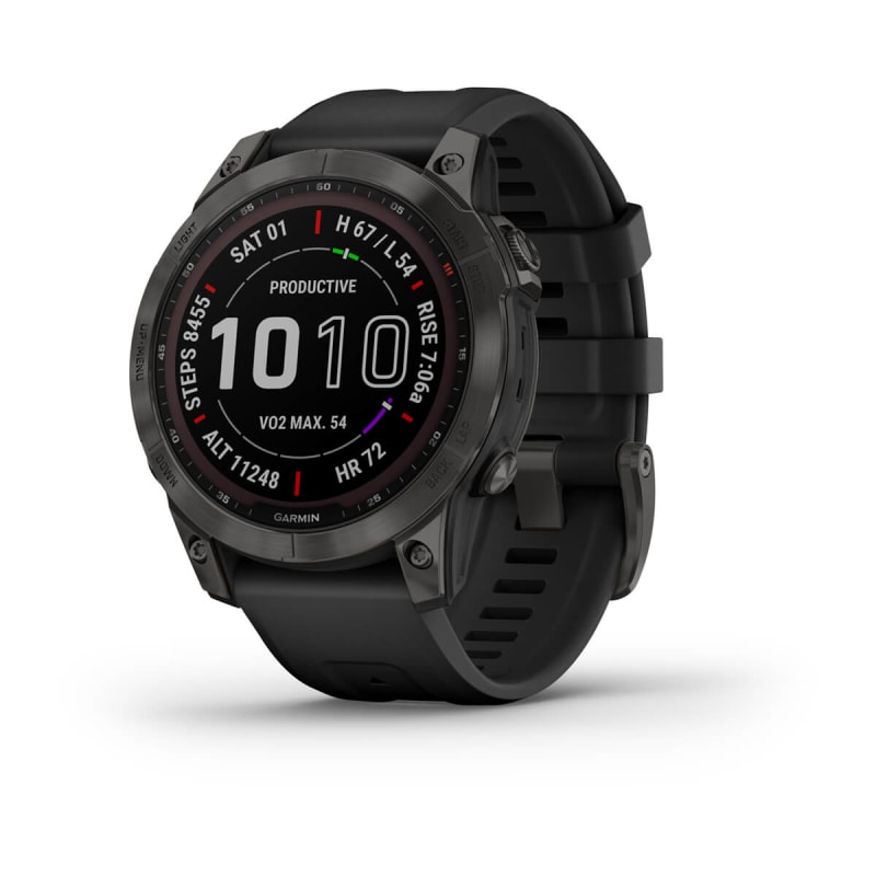 Montre Garmin fēnix® 7 – Sapphire Solar Edition - Carbon Gray