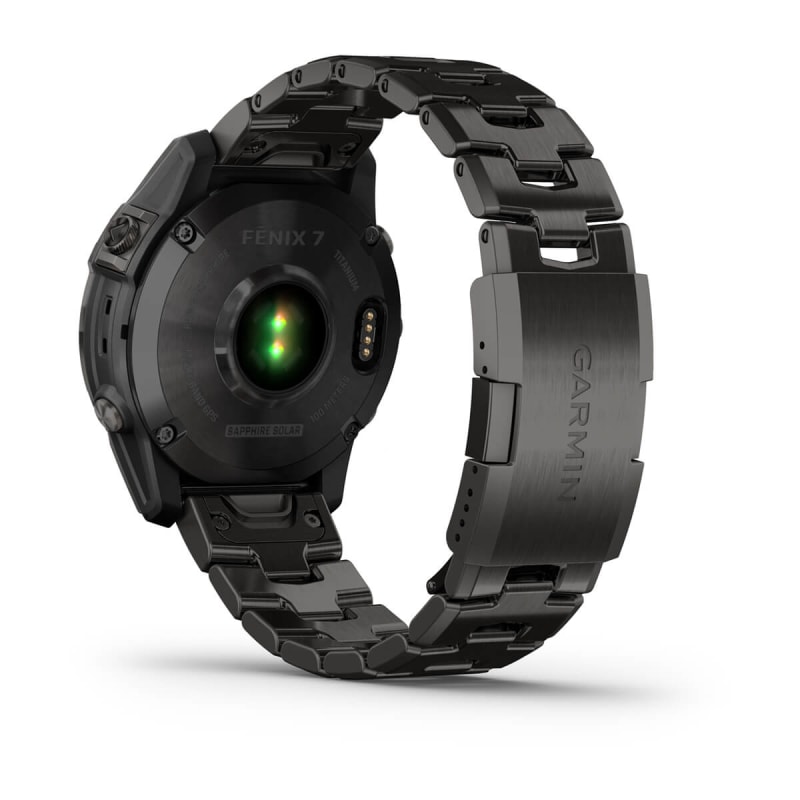 Reloj Garmin fēnix® 7S Pro Sapphire Solar en negro, 010-02776-11.