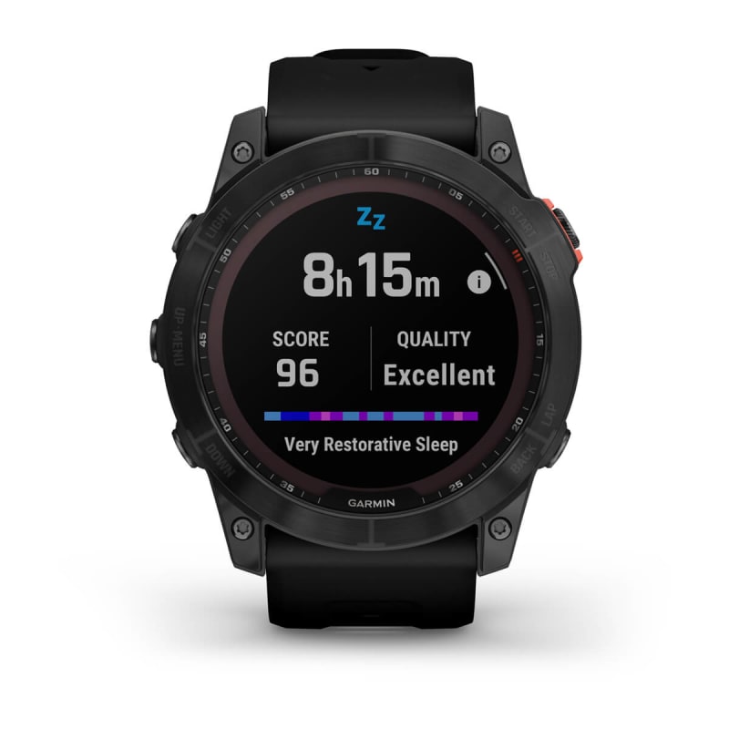 Garmin fēnix 5, Premium and Rugged Multisport GPS Smartwatch, Slate  Gray/Black Band, 47 MM