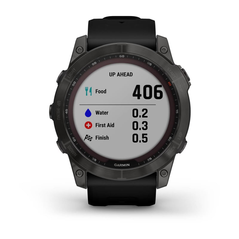 Montre cardio gps running GARMIN fenix 7x solar gray avec bra