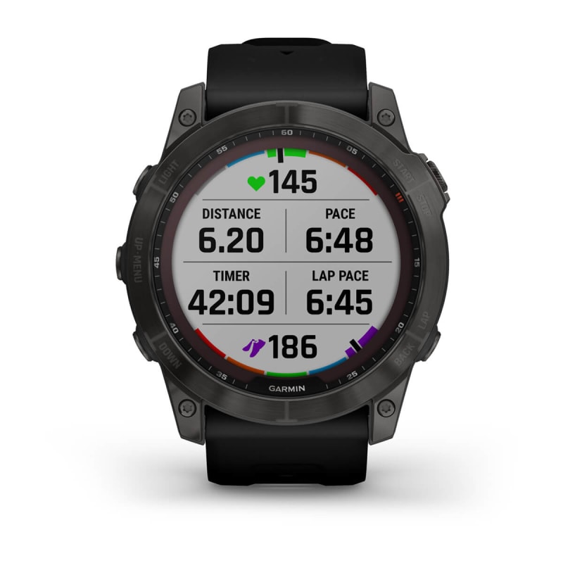  Garmin fēnix 7 Pro Sapphire Solar, reloj inteligente GPS  multideportivo, linterna incorporada, capacidad de carga solar, color negro  : Electrónica