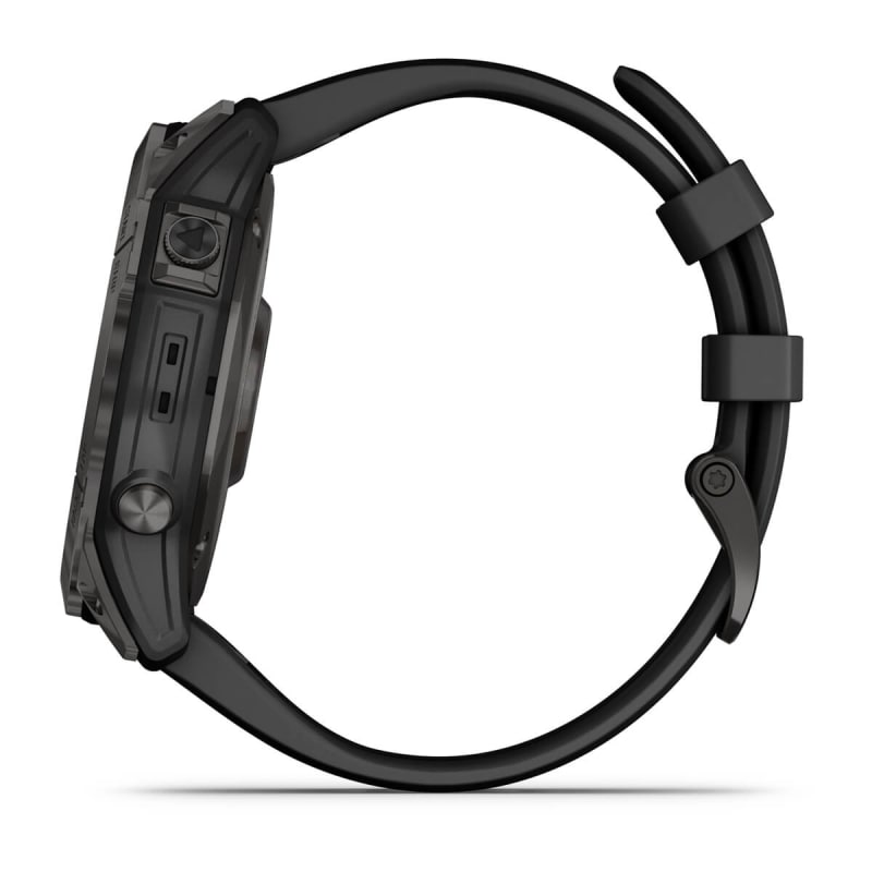 Garmin fēnix 7X Sapphire Solar Multisport GPS Watch (Black DLC Titanium,  Black Band) in the Fitness Trackers department at