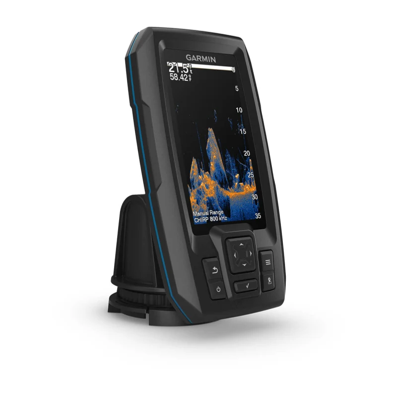 GARMIN STRIKER™ 4 FISHFINDER AND GPS With 4-PIN, 77/200KHZ TM TRANSDUCER