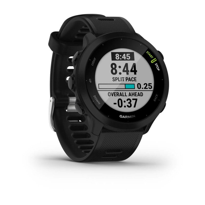 Garmin Forerunner 55 GPS Smartwatch 42mm Fiber-Reinforced Polymer Black  010-02562-00 - Best Buy