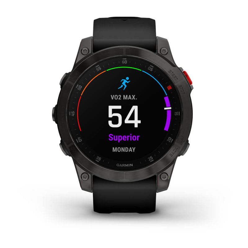  Garmin fēnix 7 Pro Sapphire Solar, reloj inteligente GPS  multideportivo, linterna incorporada, capacidad de carga solar, color negro  : Electrónica