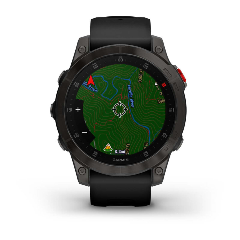 Reloj inteligente GARMIN Epix (Gen 2) AMOLED Acero color plata y correa gris