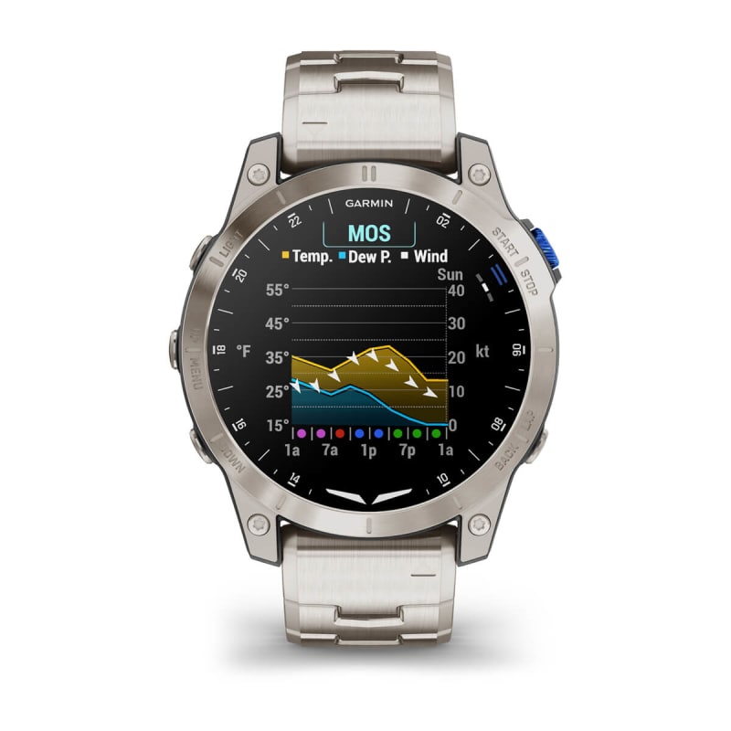 Montre GPS Garmin D2 Mach 1 - cuir