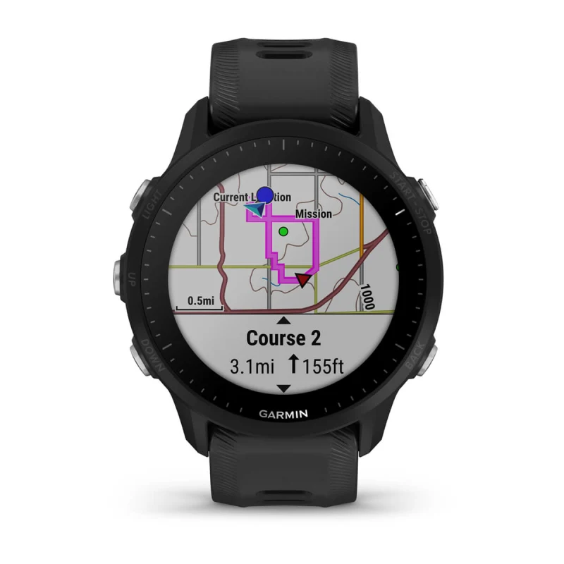 Garmin Forerunner® 955, GPS Running Smartwatch, Whitestone, Tailored to  Triathletes, Long-Lasting Battery 