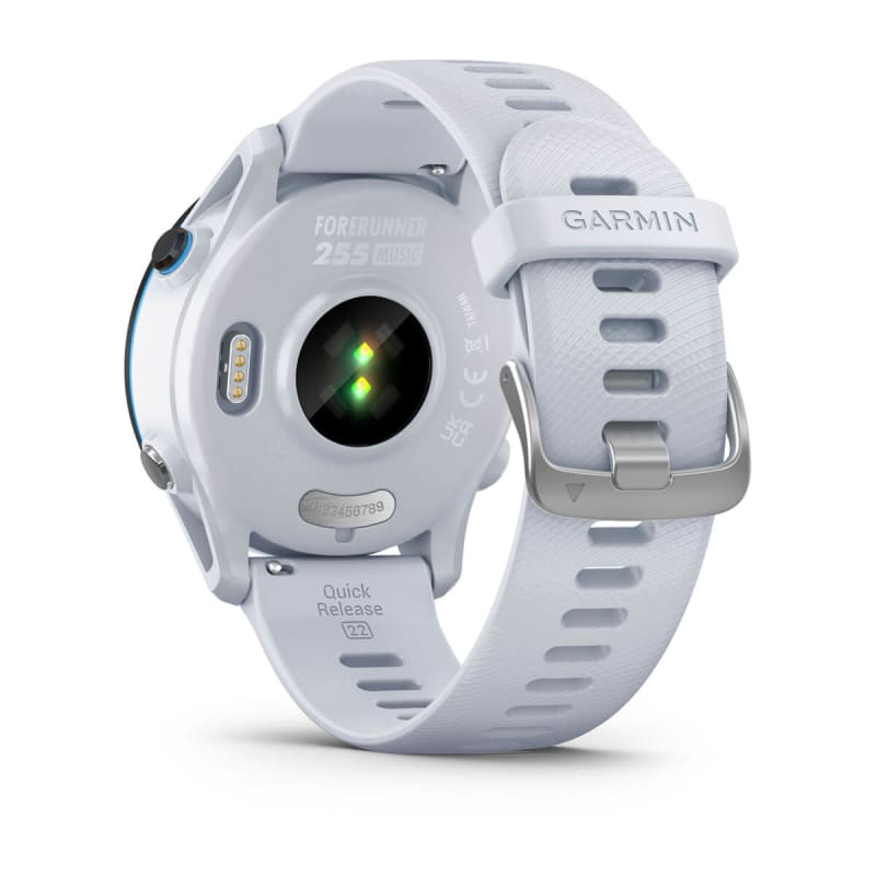 Garmin Forerunner® 255 Music, reloj inteligente para correr con GPS con  música, información avanzada, batería de larga duración, color blanco