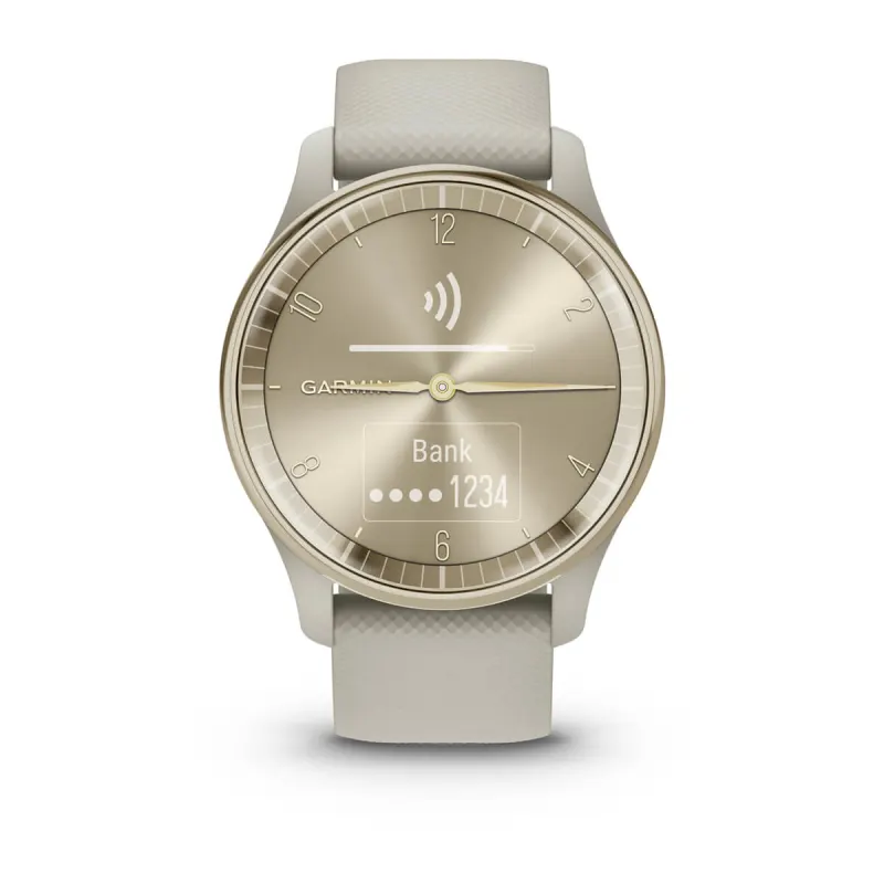  Garmin vivomove HR, Hybrid Smartwatch for Men and  Women,Reminders, Silver with Tan Italian Leather : Electronics