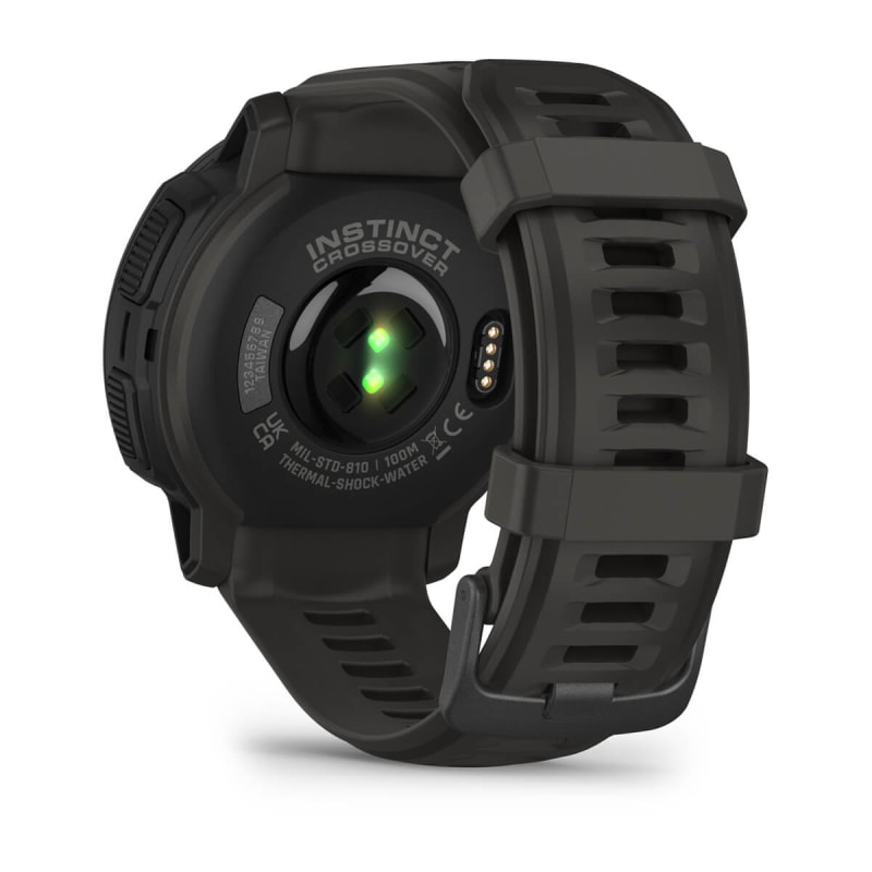  Garmin Instinct Crossover Solar, Rugged Hybrid Smartwatch with  Solar Charging Capabilities, Analog Hands and Digital Display, Graphite,  Adjustable : Electronics