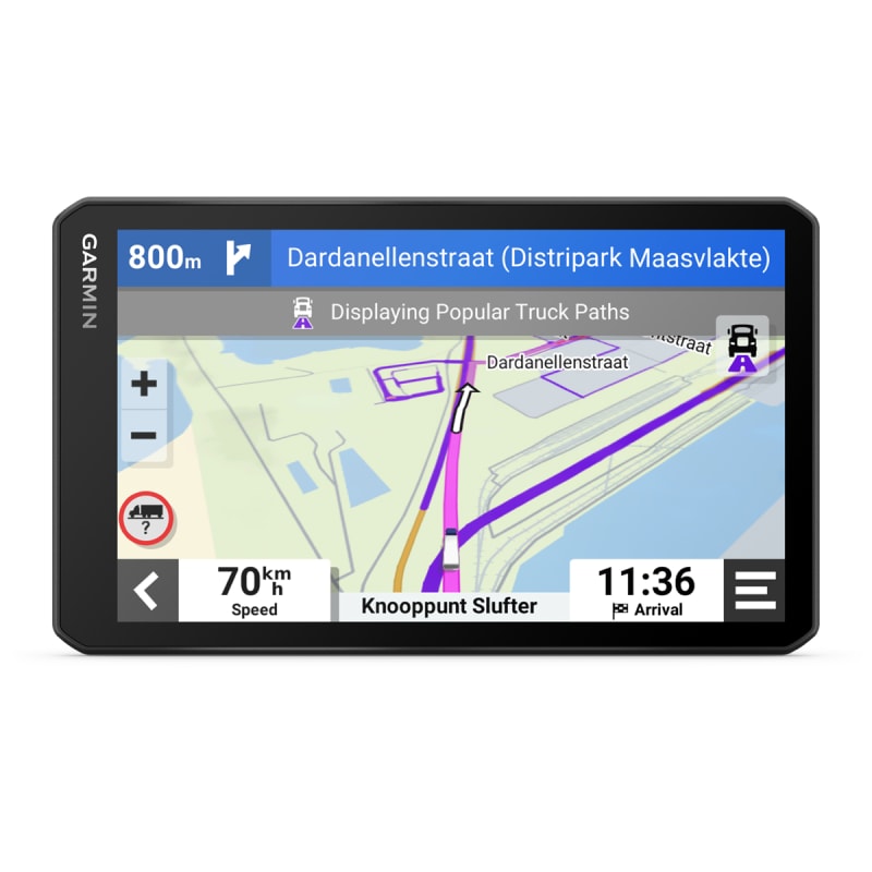 Garmin dezl OTR710, navegador GPS para camión grande y fácil de leer de 7  pulgadas, enrutamiento personalizado para camiones, imágenes satelitales