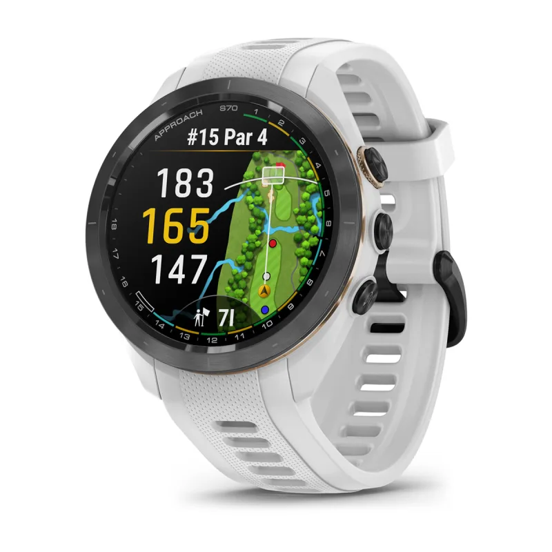 Garmin Approach S70 Reloj Fitness Tracker de 47 mm, Reloj Inteligente de  Golf con GPS para Hombres, Pantalla t?ctil Liviana de 1.2, Reloj Garmin  con Pantalla AMOLED y 42000 recorridos precargados 