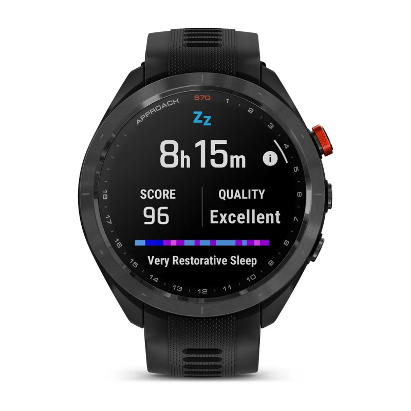 Garmin Approach S70 Reloj Fitness Tracker de 42 mm, Reloj Inteligente  Premium con GPS para Golf para Hombre, Pantalla t?ctil de 1,2, Reloj Garmin  con Pantalla AMOLED y 42000 recorridos precargados 