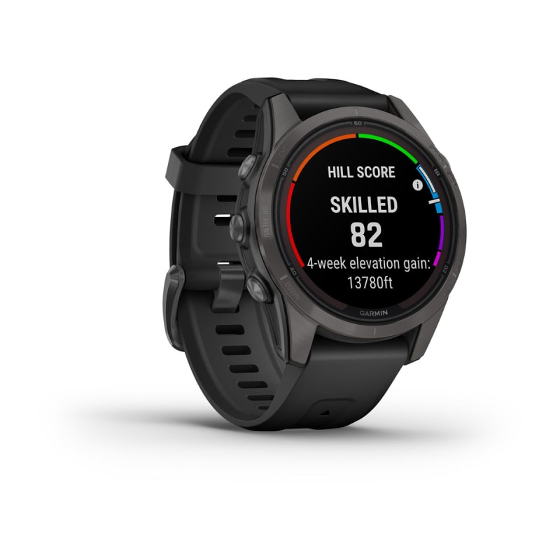 Reloj Garmin fēnix® 7S Pro Solar plateado y gris, 010-02776-01.