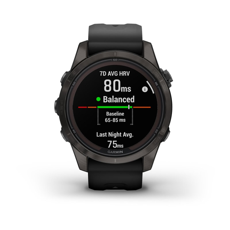  Garmin Fenix 7X Sapphire Solar Edition, Rugged GPS Adventure  Touchscreen Smartwatch with Health/Wellness Features, Black DLC Titanium  with Black Band and Signature Series Charging Stand Bundle : Electronics