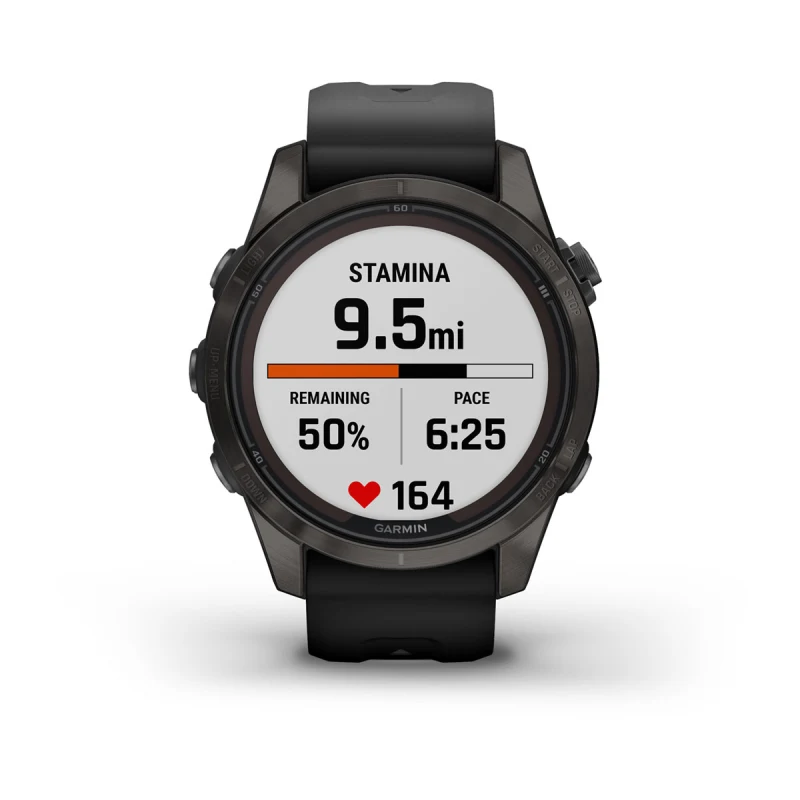 Garmin Fénix 7S Pro Reloj Smartwatch 42mm Plata con Correa Grafito