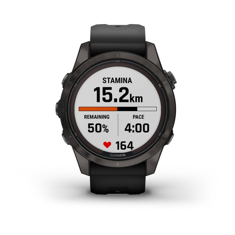 Reloj Garmin fēnix® 7S Pro Sapphire Solar en negro, 010-02776-11.