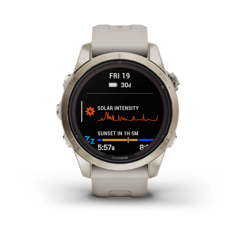 Garmin fenix 7S Sapphire Solar, Smaller adventure smartwatch, with Solar  Charging Capabilities, Rugged watch with GPS, touchscreen, wellness  features