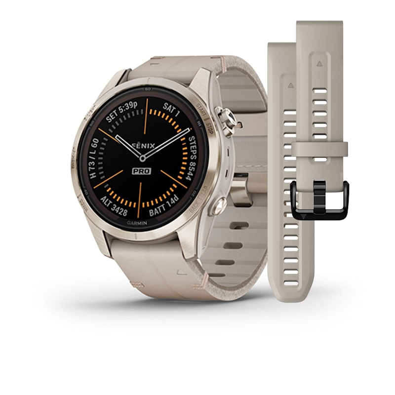 Fenix 7S Pro Sapphire Solar Edition 42mm Soft Gold Limestone