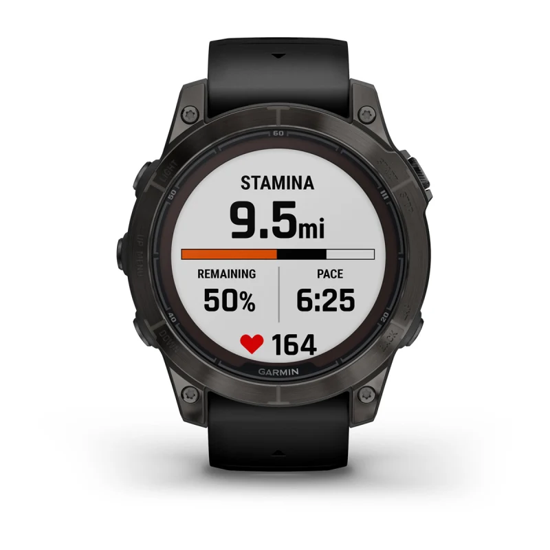  Garmin Fenix 7 Pro – Sapphire Solar Edition: Titanium 47 mm  Smartwatch Up to 22 Days Battery Life, Multisport & Outdoor  High-Performance Multi-Band GPS Watch w/Flashlights & Wearable4U Gift  Bundle 