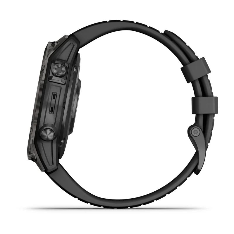 Montre Garmin Fenix 7 Pro Sapphire Solar Edition Titane avec revêtement en  Carbon Gray DLC et