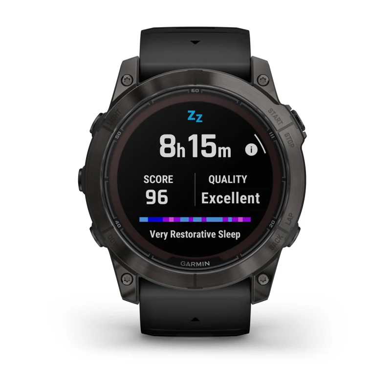 Garmin Fenix 7X Pro Saphiro Solar Titanium Gris con Correa Gris Naranja