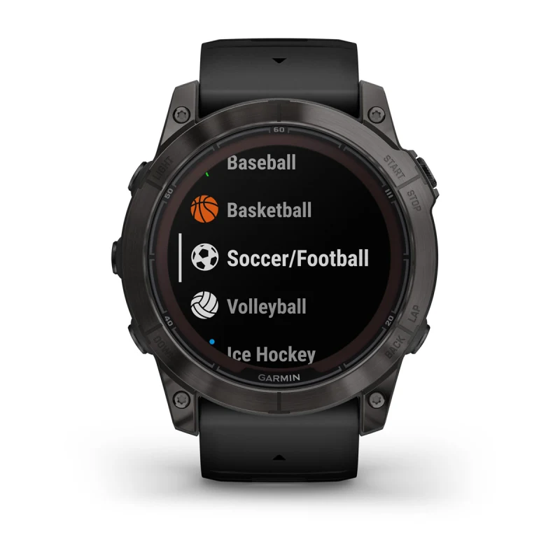 Garmin fenix 7S Sapphire Solar GPS Smartwatch - carbon grey/black - DLC  Titanium