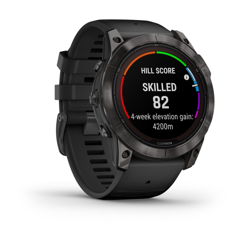  Garmin Fenix 7X Pro – Sapphire Solar Edition: Titanium 51 mm  Smartwatch Up to 37 Days Battery Life, Multisport & Outdoor  High-Performance GPS Watch w/Flashlights & Wearable4U Gift Bundle :  Electronics