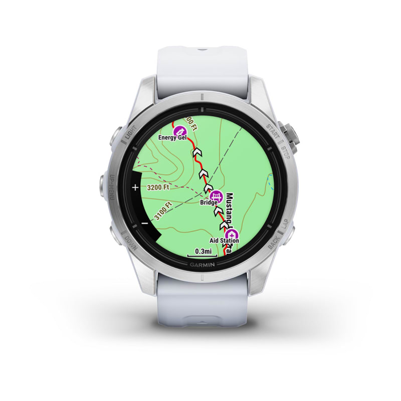 Garmin fenix 5s silver cheap white