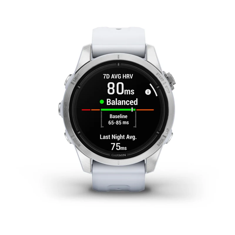 Garmin epix (Gen 2) GPS Smartwatch 47mm Fiber-reinforced polymer White  Titanium 010-02582-20 - Best Buy