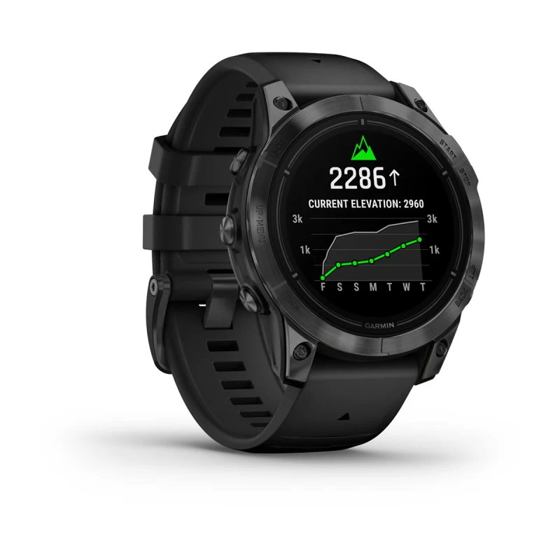 Garmin epix Pro (Gen 2) Edición Standard Reloj Smartwatch 47mm Gris con  Correa Negra