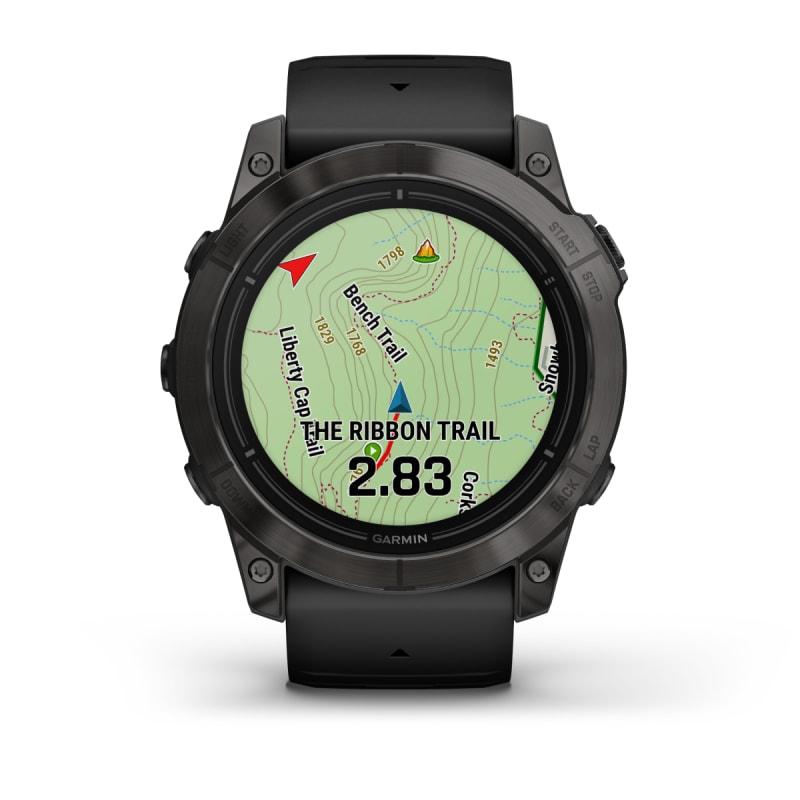 Garmin Epix Pro Gen 2 51 mm Sapphire Szary tytanowy z powłoką węglową (DLC)  i z kasztanowym paskiem skórzanym 010-02804-30