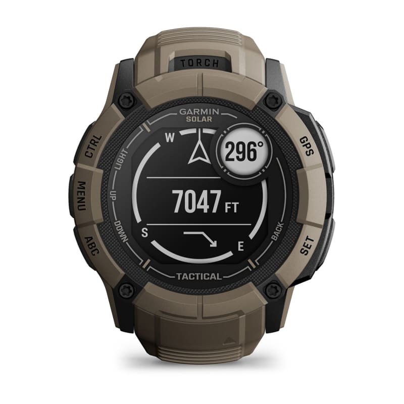 Comprar Garmin Instinct 2X Solar Tactical edición 50 mm marrón con correa  de silicona marrón barato reacondicionado