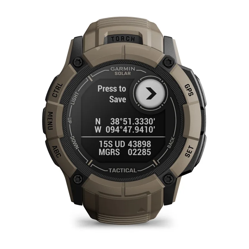 Garmin Instinct® 2X Solar - Tactical Edition | Rugged GPS Smartwatch