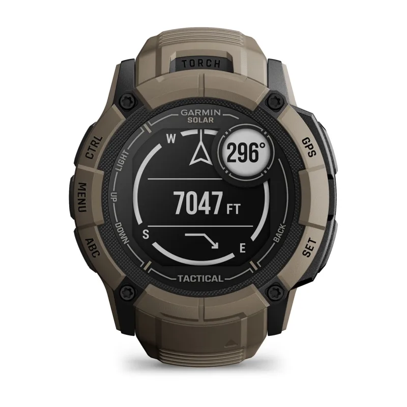  Garmin Instinct 2X Solar - Tactical Edition, Rugged GPS  Smartwatch, Built-in Flashlight, Ballistics Calculator, Solar Charging  Capability, Black : Electronics