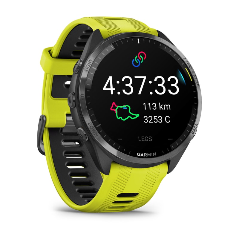 Garmin Forerunner® 965 Running Smartwatch, Colorful AMOLED Display,  Training Metrics and Recovery Insights, Whitestone and Powder Gray