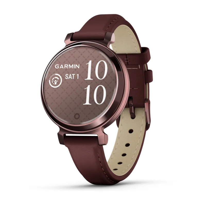 Garmin Lily 2 Classic Dark Bronze with Mulberry Leather Band