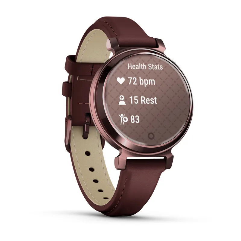 Garmin Lily 2 Classic Dark Bronze with Mulberry Leather Band