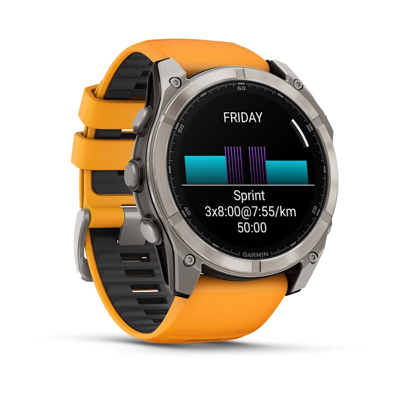Garmin watch orange strap sale