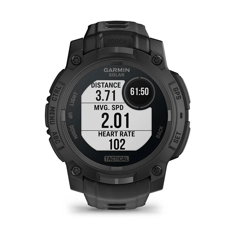 Garmin Instinct 3 Solar - Tactical | Rugged Smartwatch | 45 mm