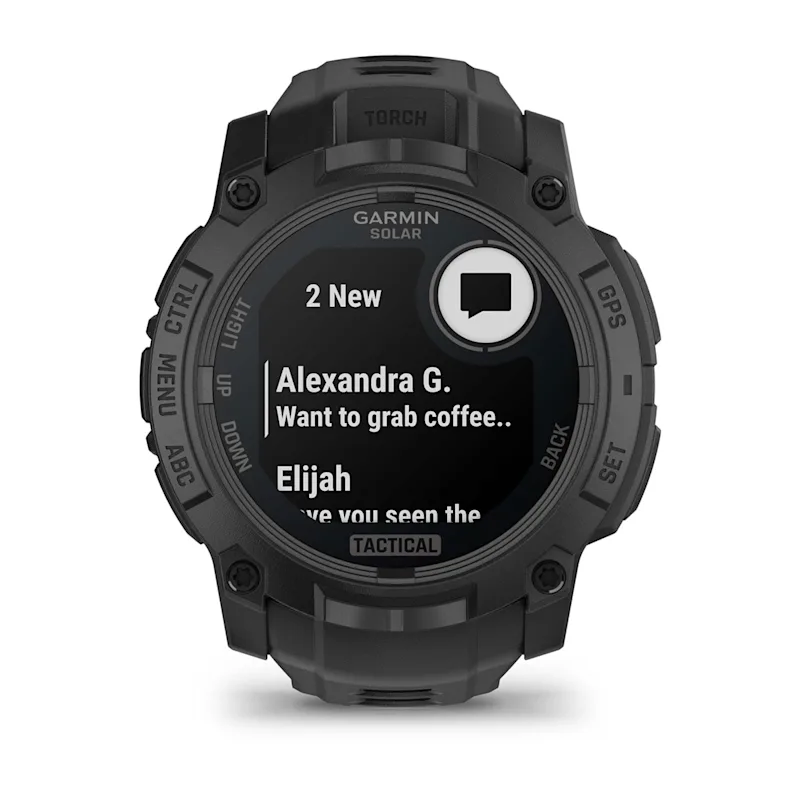 Garmin Instinct 3 Solar – Tactical AMOLED Smartwatch | 50 mm