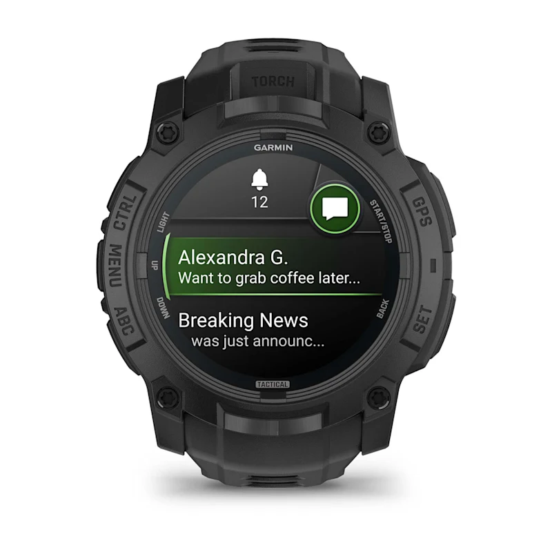 Garmin Instinct 3 Solar - Tactical | Rugged Smartwatch | 50 mm