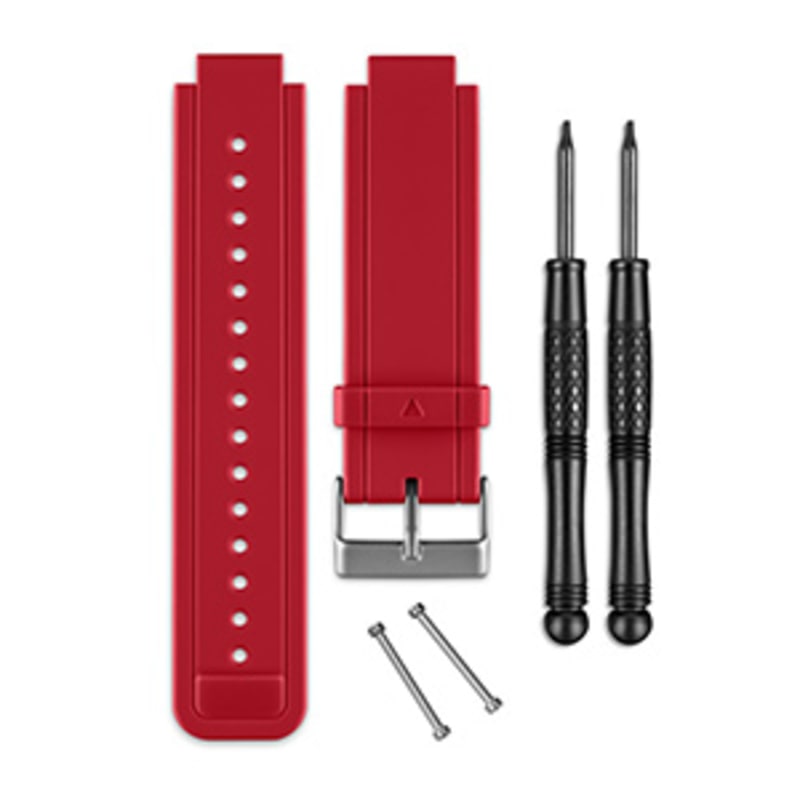 Bracelets connectés GENERIQUE Bracelet en cuir véritable marron foncé pour  Garmin Vivoactive 3/Vivomove HR